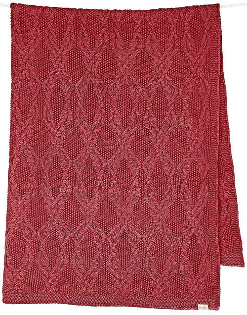 Toshi Organic Blanket Bowie Rosewood