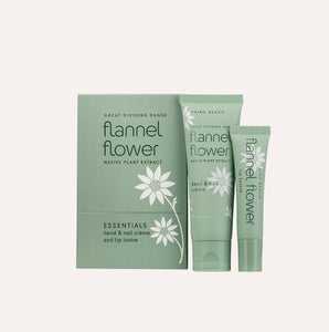 Maine Beach Flannel Flower Essentials Pack (lip Balm, Hand & Nail CrÈme)