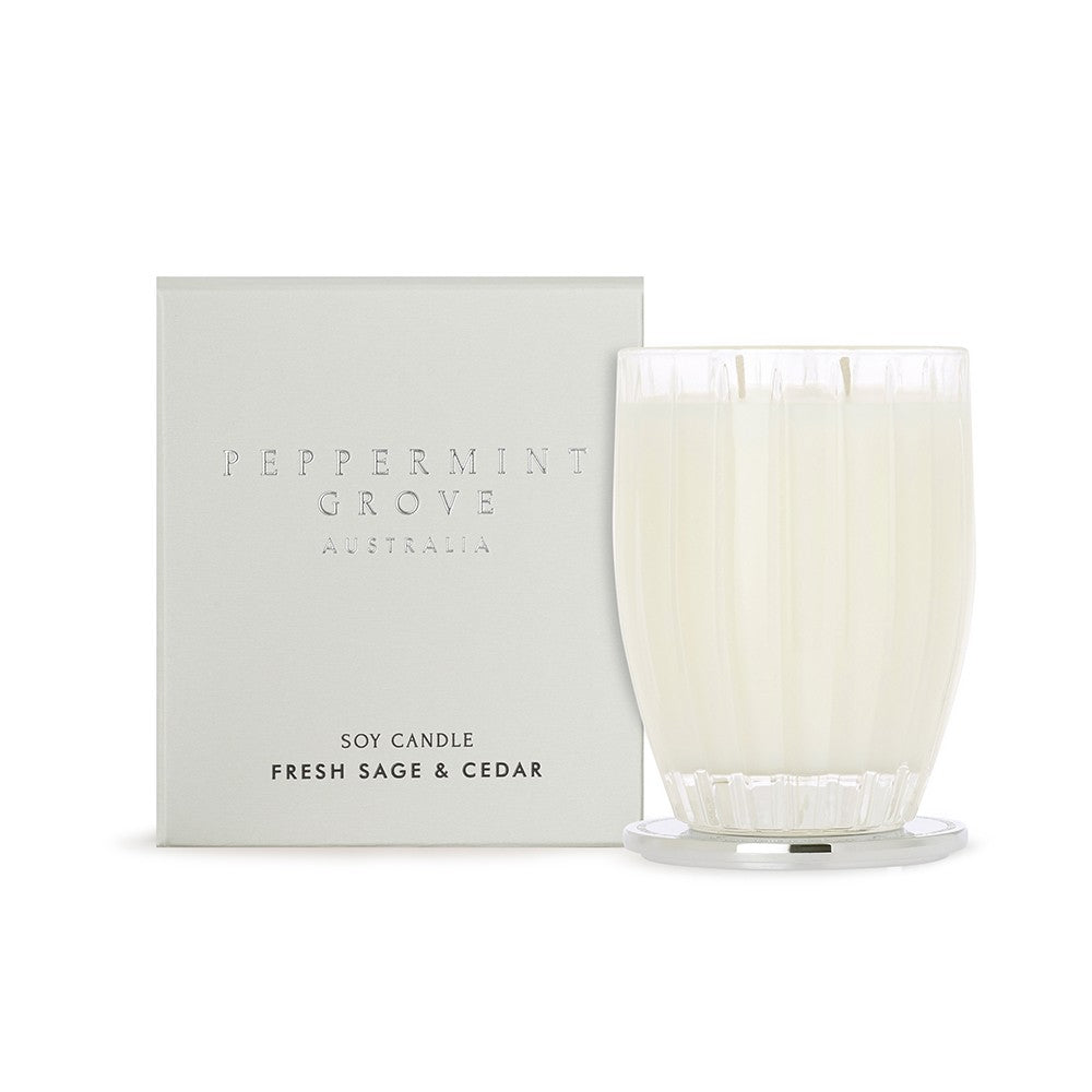 Peppermint Grove Fresh Sage & Cedar Candle