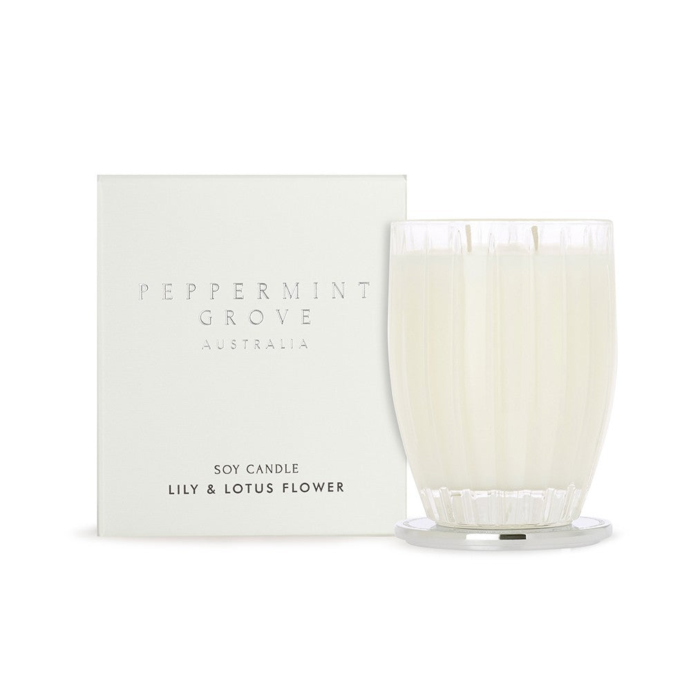 Peppermint Grove Lily & Lotus Flower Candle