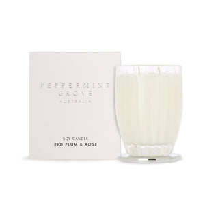 Peppermint Grove Red Plum & Rose Candle