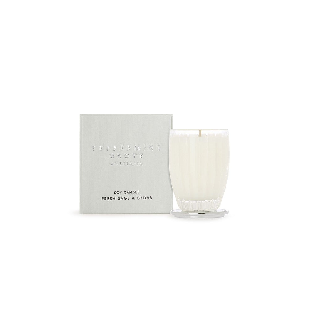 Peppermint Grove Fresh Sage & Cedar Candle