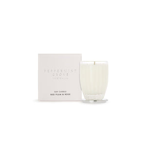 Peppermint Grove Red Plum & Rose Candle
