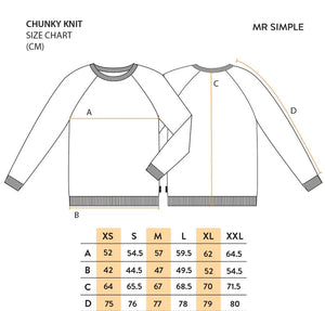 Mr Simple Chunky Knit - Oatmeal