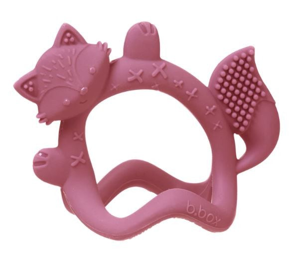 B.box Wrist Teether - Blush Fox