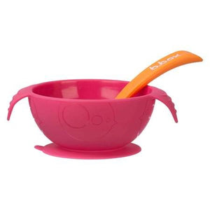 B.box Silicone Bowl & Spoon - Strawberry Shake