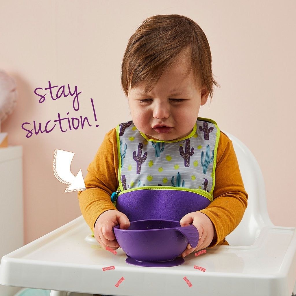 B.box Silicone Bowl & Spoon - Strawberry Shake