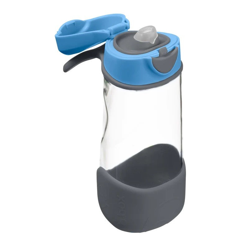 B.box Sports Spout 450ml Bottle - Blue Slate