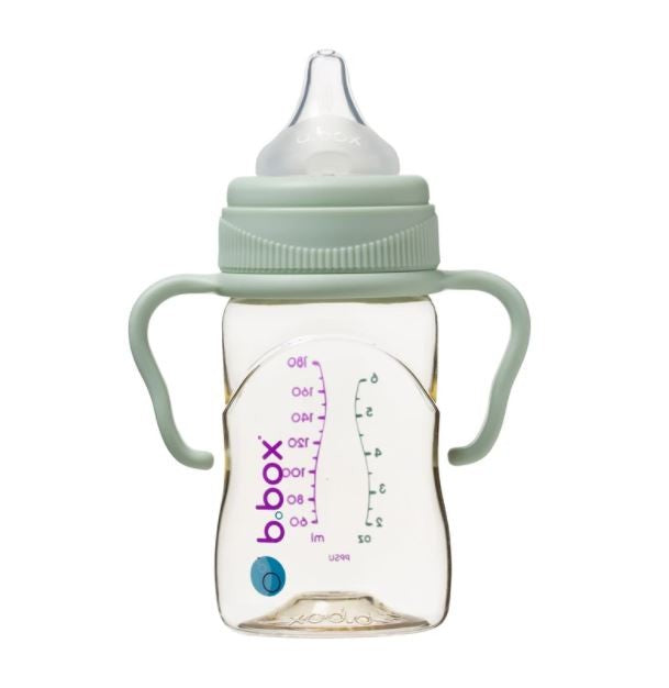 B.box Baby Bottle - Handles Sage