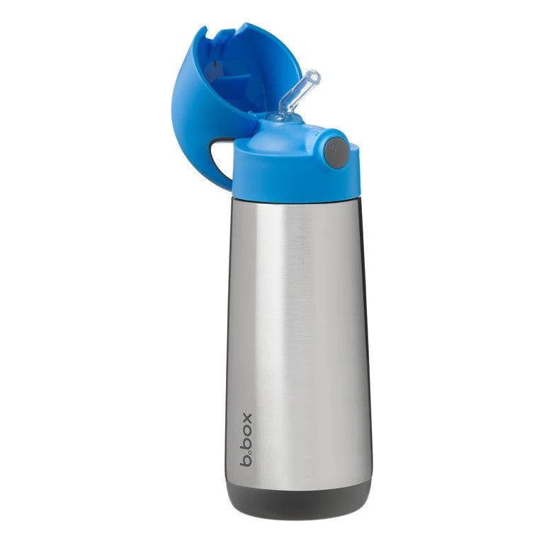 B.box Insulated Drink Bottle 500ml Blue Slate