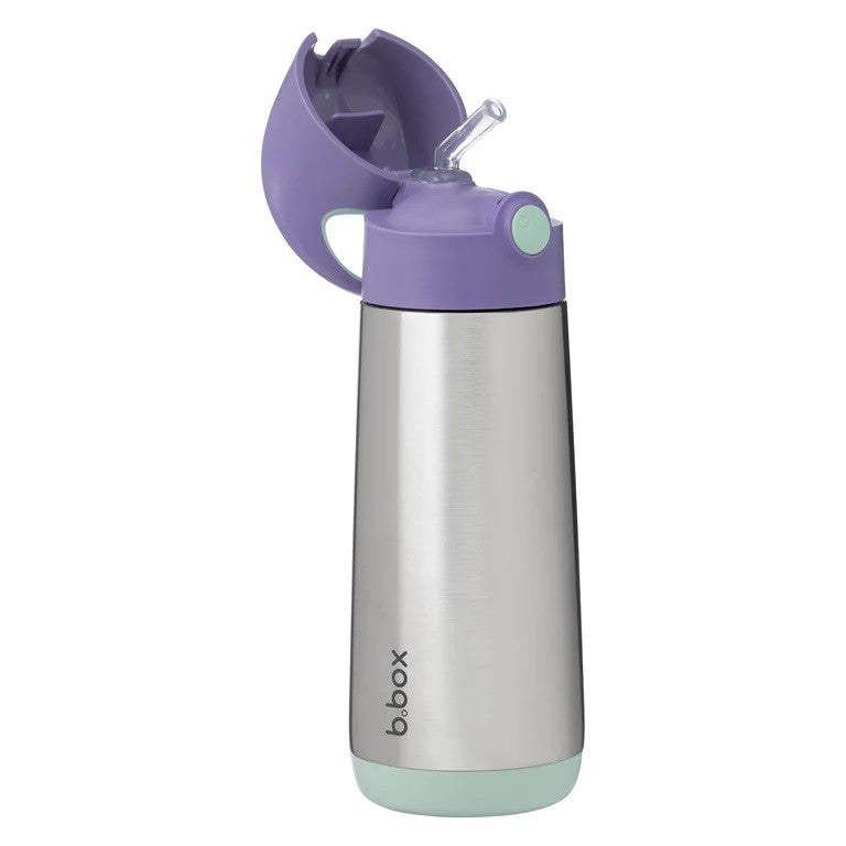 B.box Insulated Drink Bottle 500ml Lilac Pop