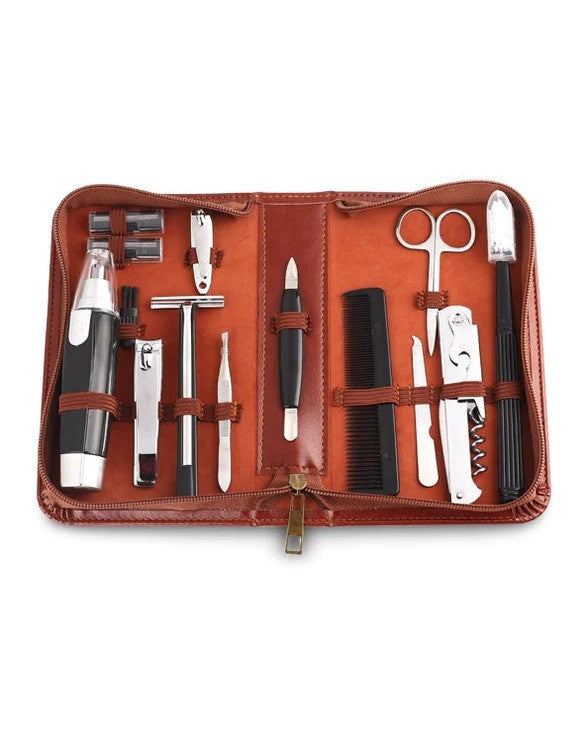 Mens Republic Mens Grooming Kit - 12 Piece In Zipper Bag