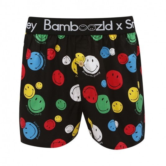 Bamboozld Mens Smiley Positive Vibes Bamboo Boxer Short