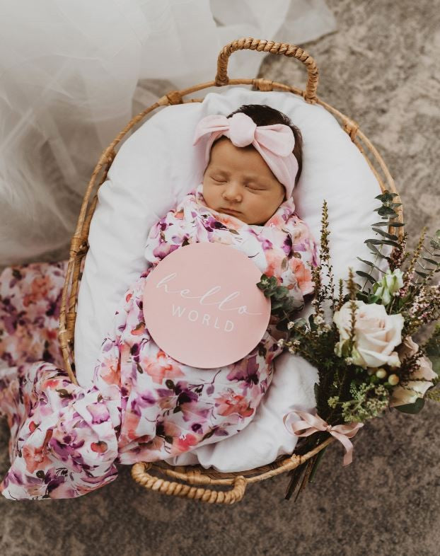 Snuggle Hunny Blushing Beauty Organic Muslin Wrap