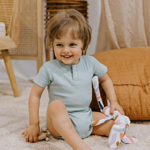 Snuggle Hunny Sage Short Sleeve Bodysuit