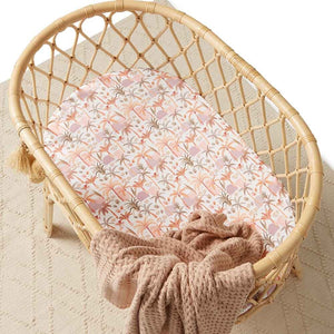 Snuggle Hunny Palm Springs Bassinet Sheet / Change Pad Cover
