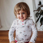 Load image into Gallery viewer, Snuggle Hunny Heart Long Sleeve Organic Bodysuit
