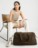 Load image into Gallery viewer, Juju &amp; Co Suede Duffle - Khaki
