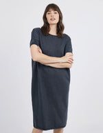 Load image into Gallery viewer, Foxwood Margot Knit Dress Navy *sale*

