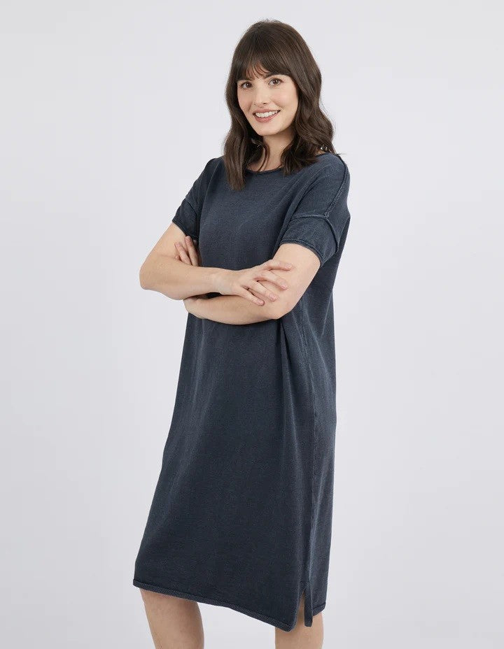 Foxwood Margot Knit Dress Navy *sale*
