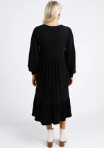 Load image into Gallery viewer, Foxwood Essie Rib Dress Black *sale*
