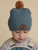 Load image into Gallery viewer, Crywolf Pom Pom Beanie Scout Blue
